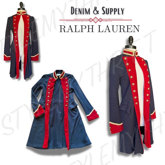 RARE Vintage Ralph Lauren Military Sweater Hamilton Colonial Costume SteamPunk - Picture 1 of 10